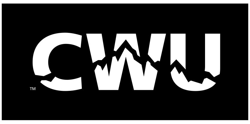 CWU Logo on black background