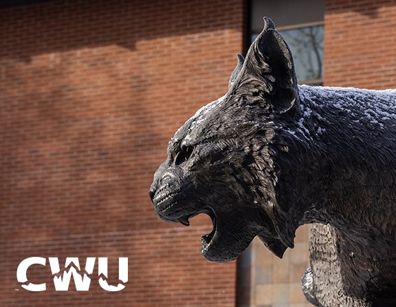 CWU Wildcat Statue
