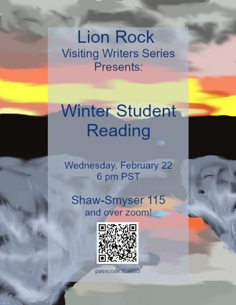 Poster of Winter Student Reading on February 22, 2023