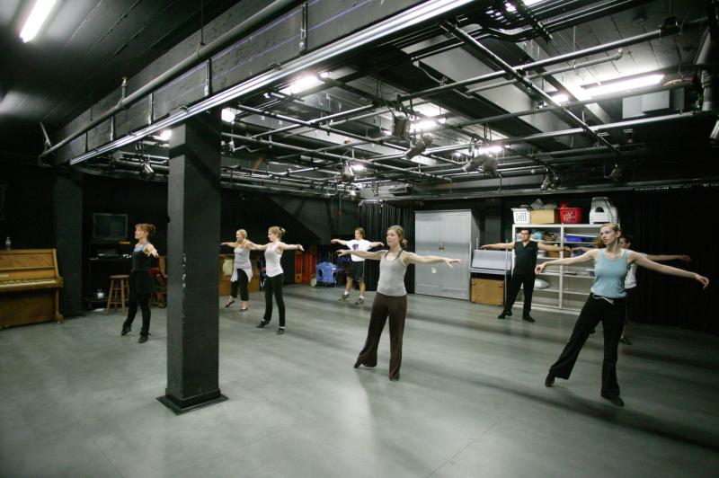 studio room in McConnell. There are dancers in the photo.
