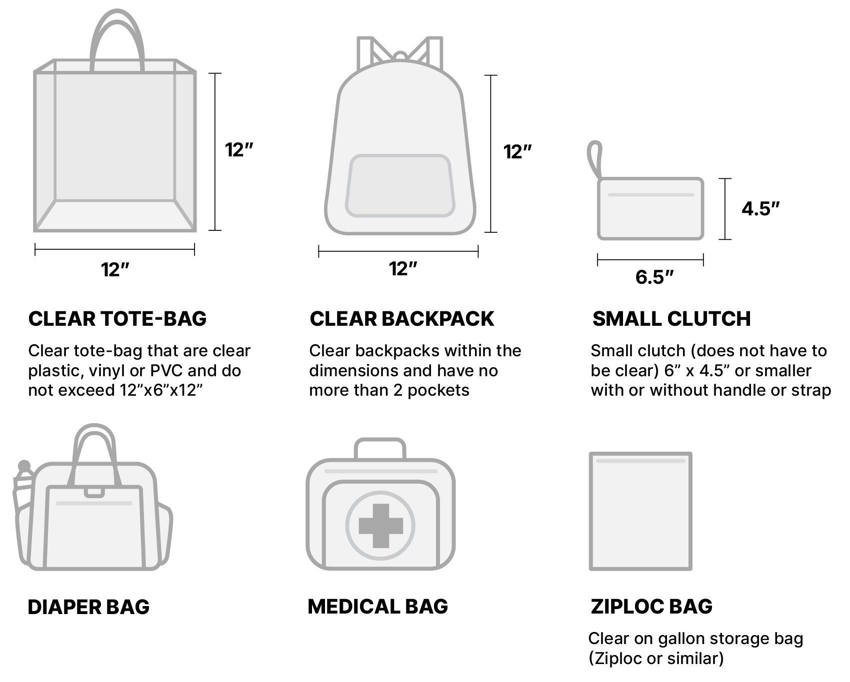 Commencement Clear Bag Policy
