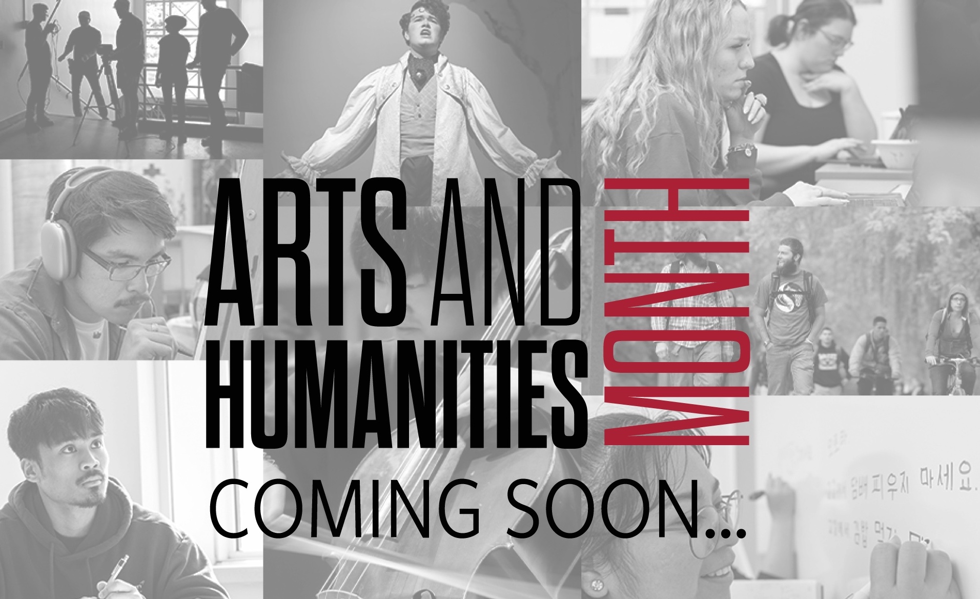 Arts and Humanities Month graphic