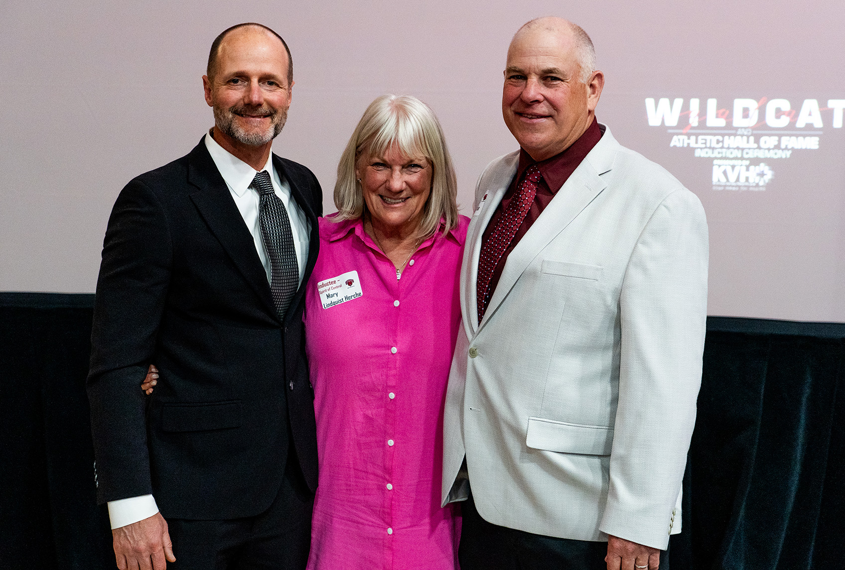 Three of the Athletic Hall of Fame inductees
