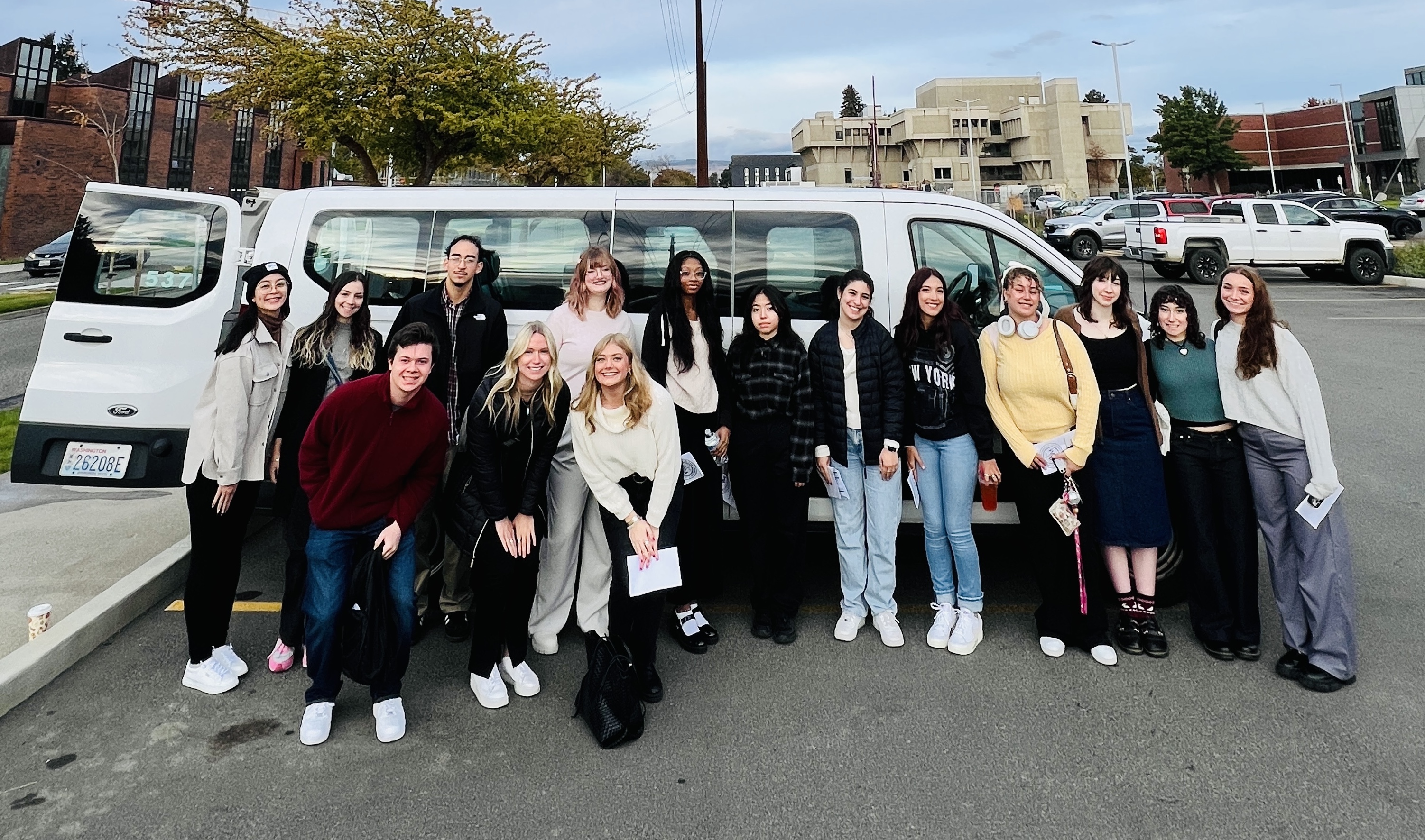 CWU students depart Ellensburg for a fashion industry field trip