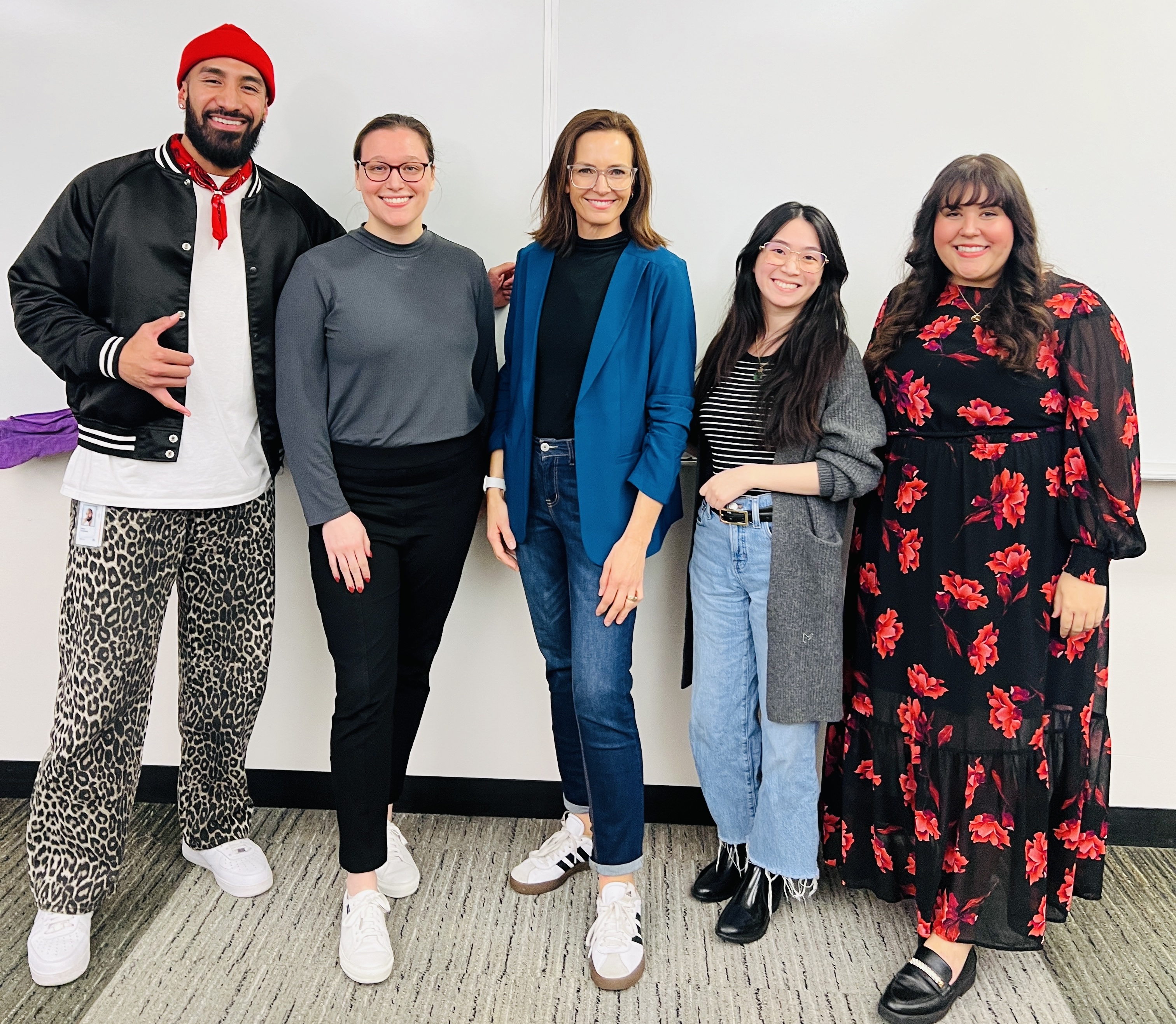 ATM alumni panelists with Professor Andrea Eklund