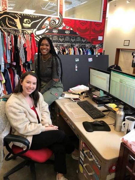 CWU alums Brianna Wood and Kyra Burns are now assistant buyers at Zumiez.