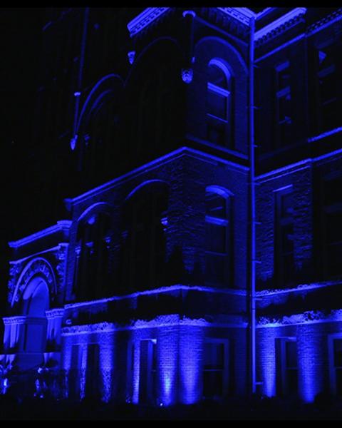 Barge Hall in blue, second shot