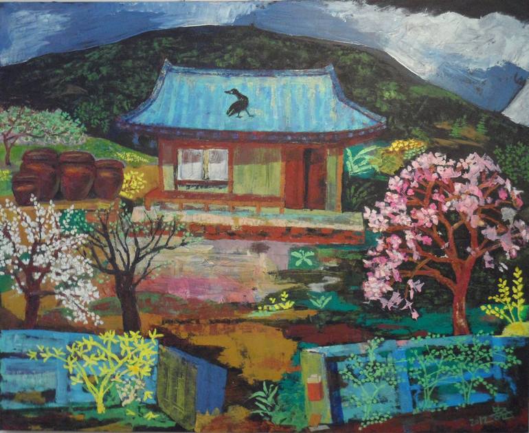 Bong Jun Kim painting