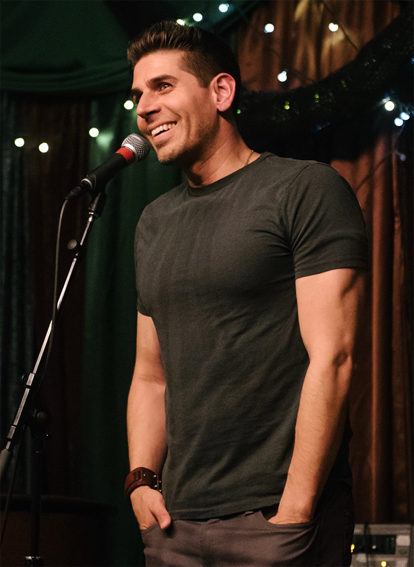 Carlos Andres Gomez on stage