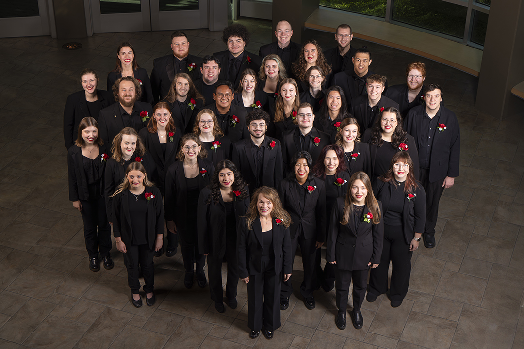 The CWU Chamber Choir group photo