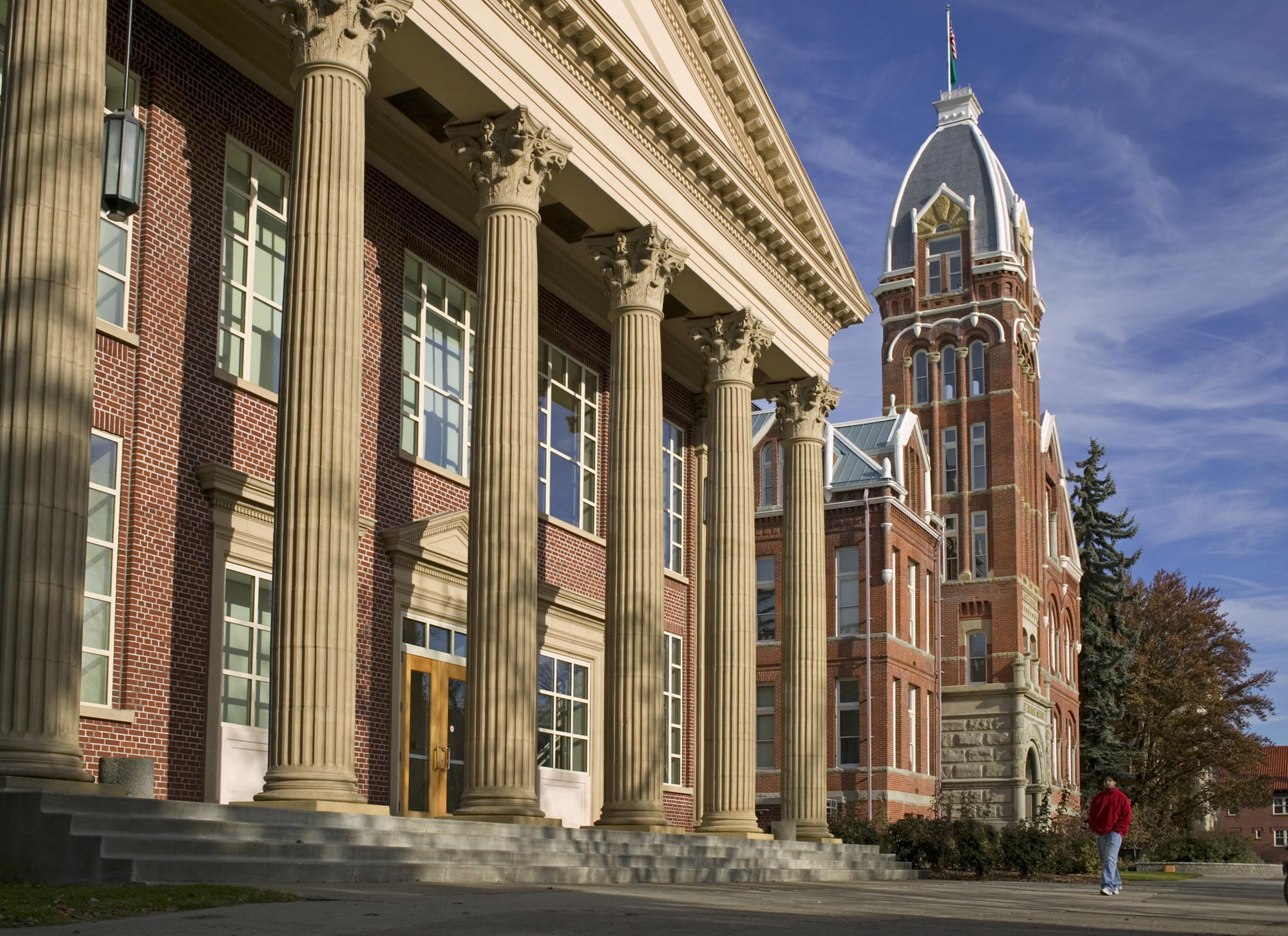 Shaw-Smyser Hall and Barge Hall on the CWU campus