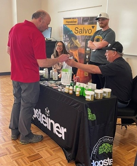 The Hopsteiner booth at Chem-Possible