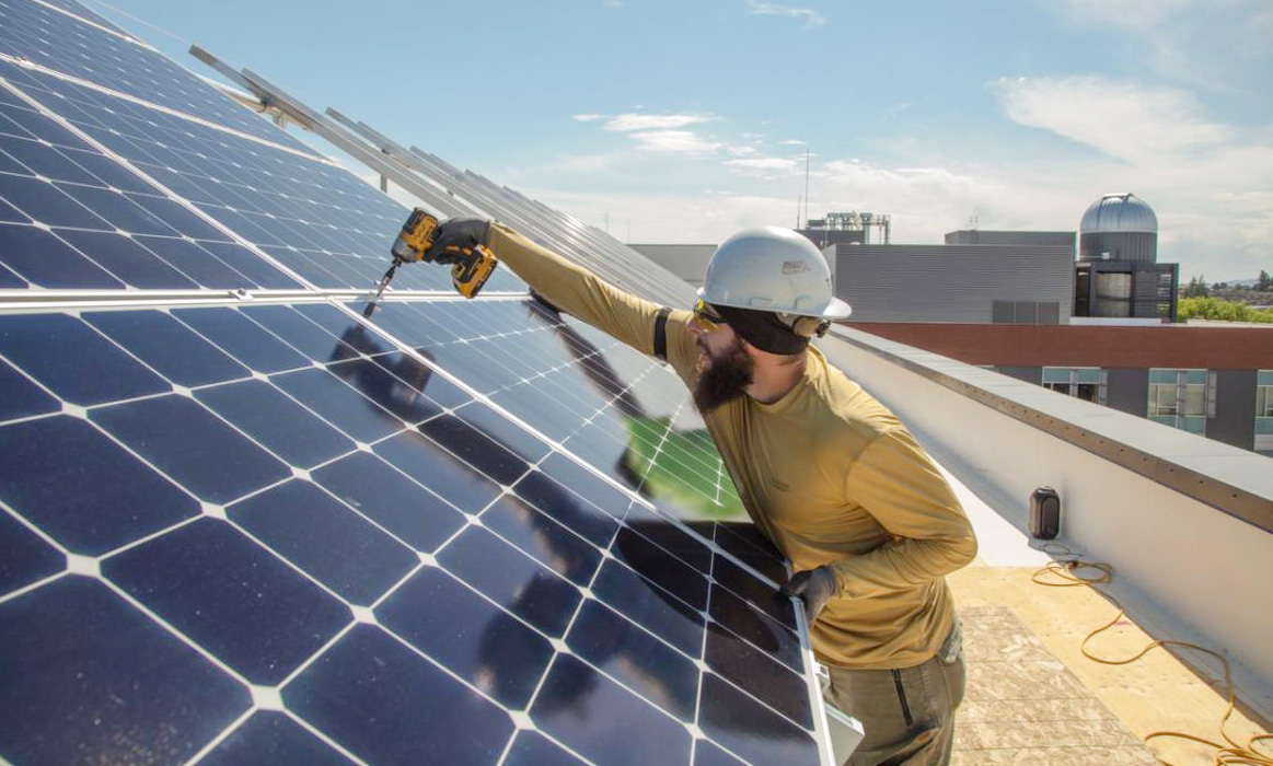 Campus sustainability initiatives of all kinds, including the use of solar power, will be discussed at Wednesday's Climate Action Plan event in the SURC.