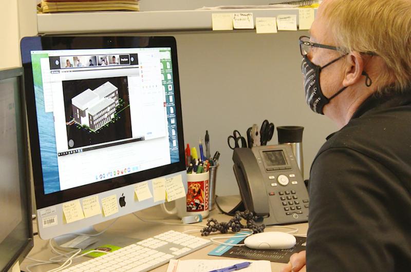 CWU Construction Management Professor Warren Plugge has been introducing more modern technology concepts into his classes this quarter.