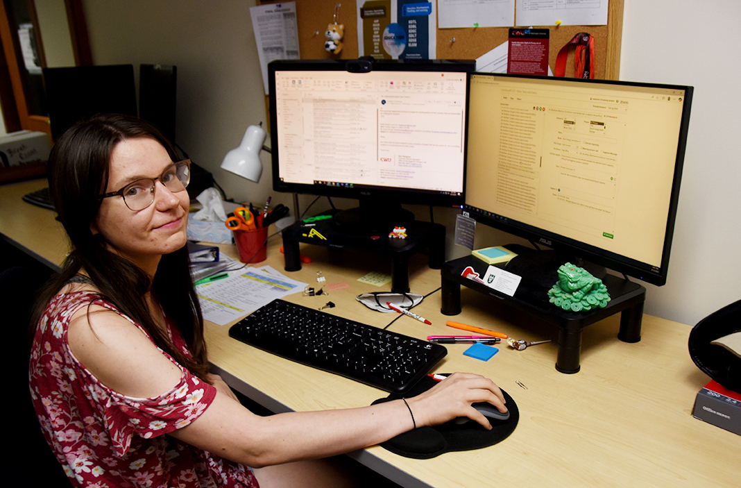 Student employee Sam Coyle was instrumental in delivering a smooth rollout of CourseLeaf.