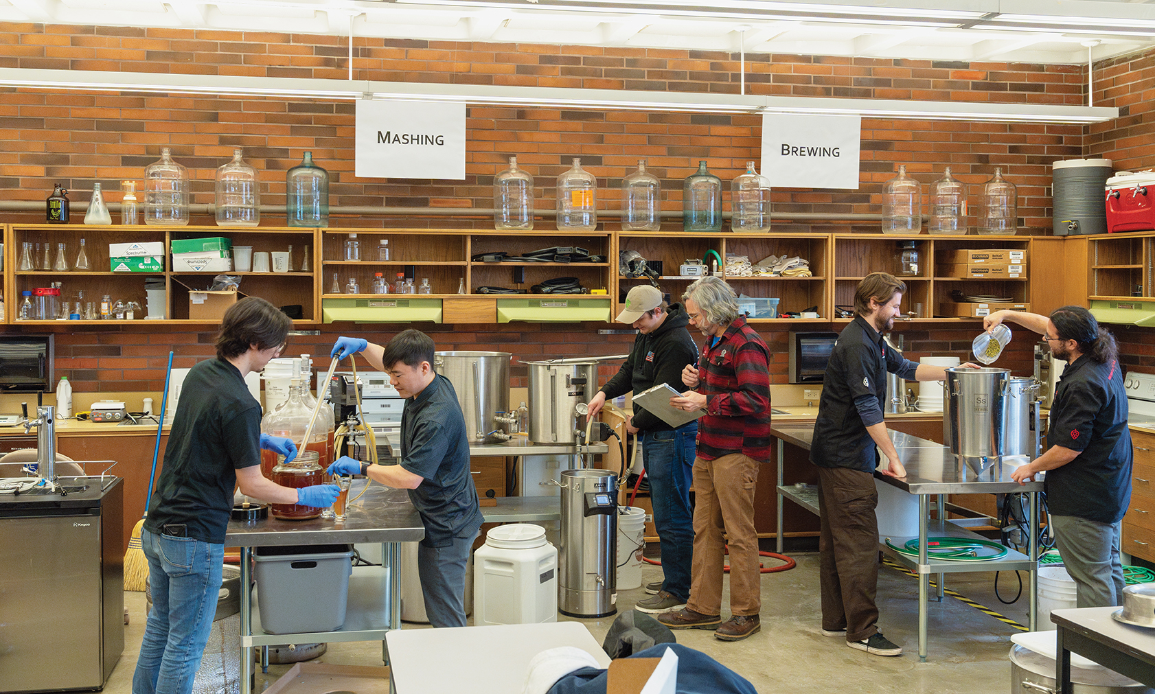 The CWU craft brewing lab