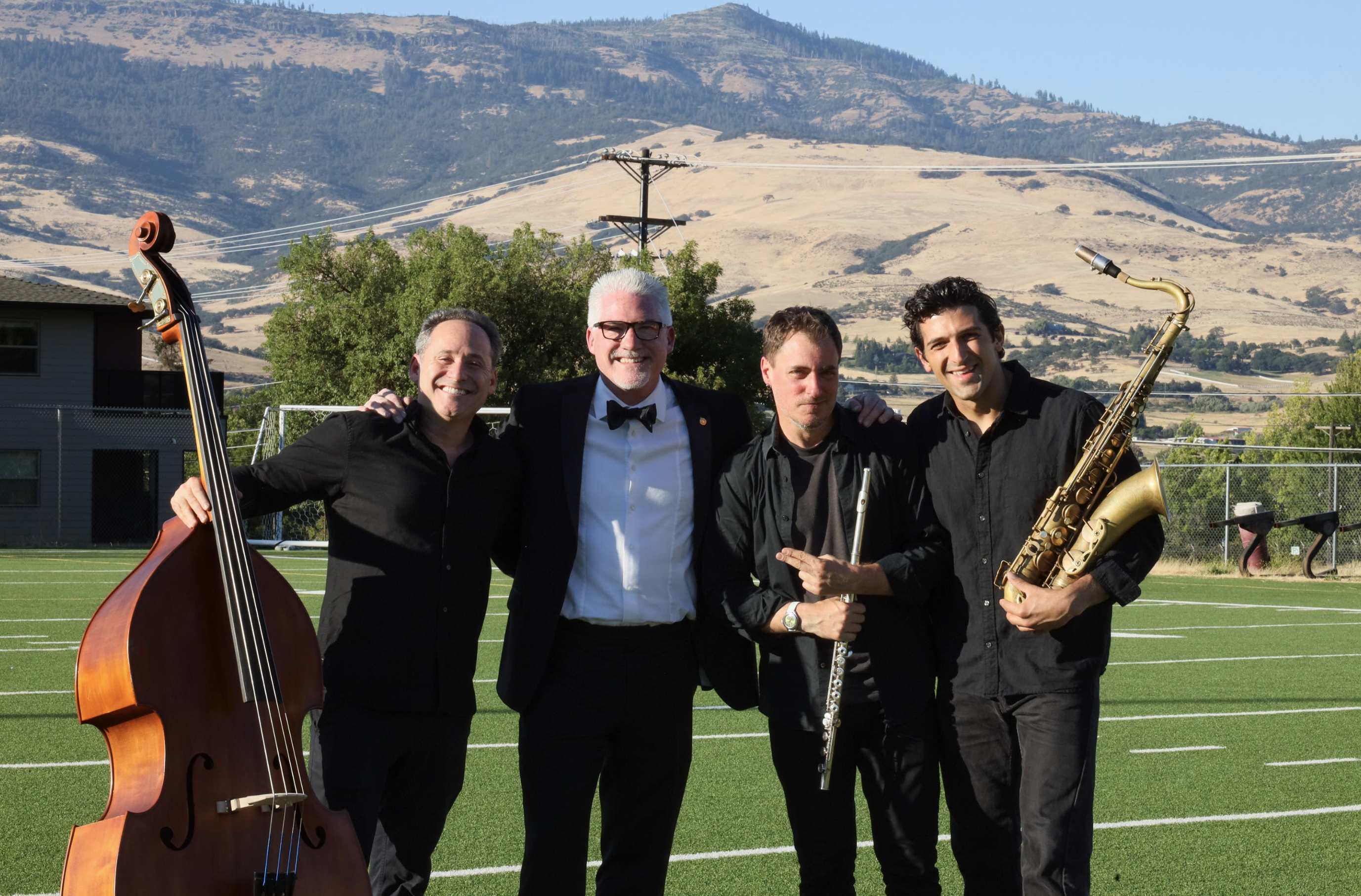 Photo of Scott McKee with students