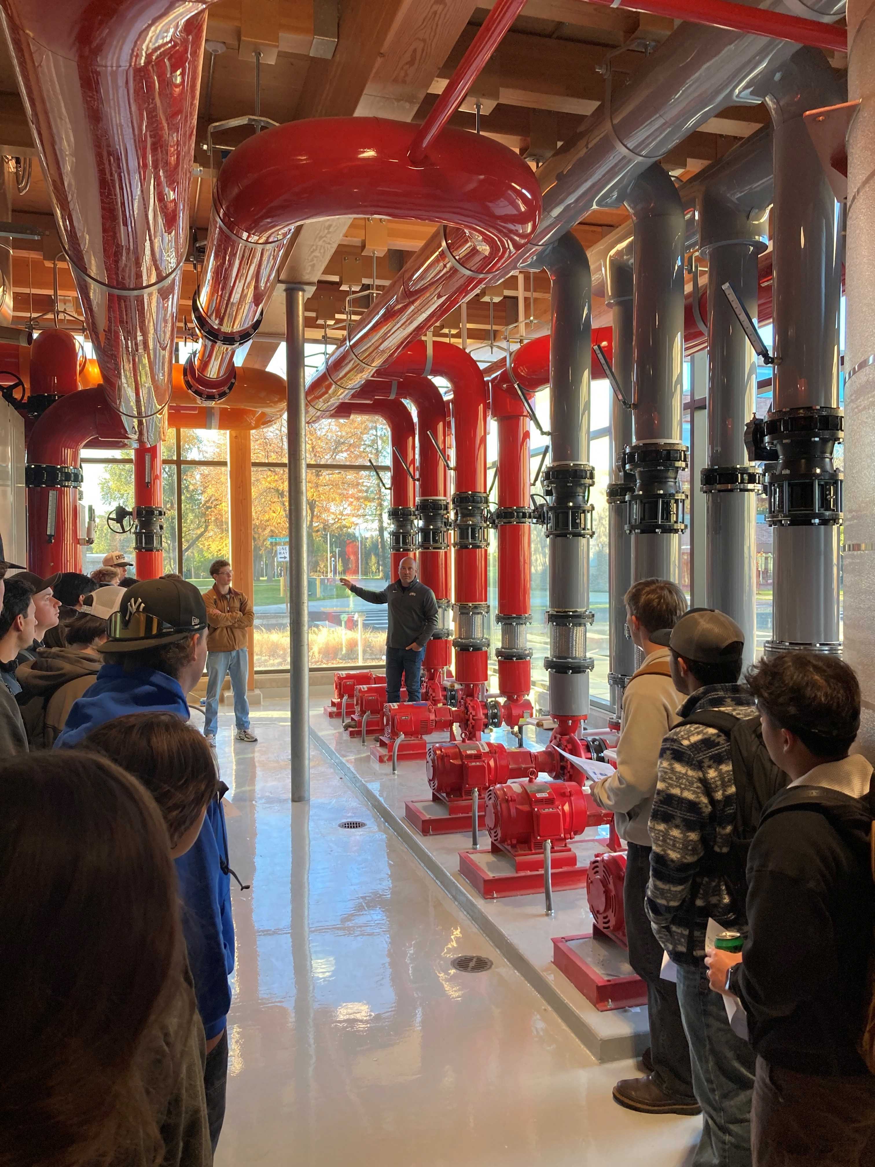 Students tour the GeoEco plant