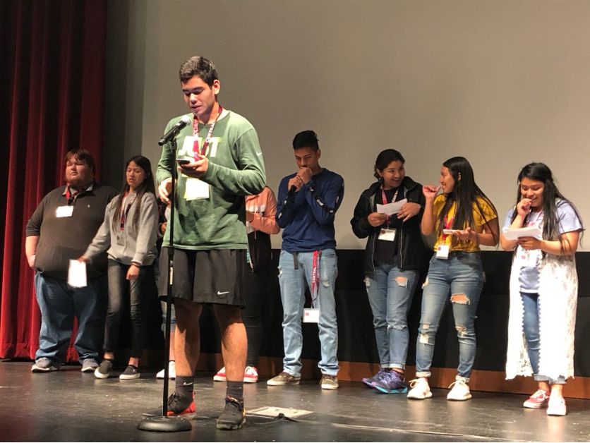 Dare to Dream Summer Academy mentors speak to students.