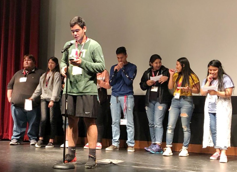 Dare to Dream Summer Academy mentors speak to students.