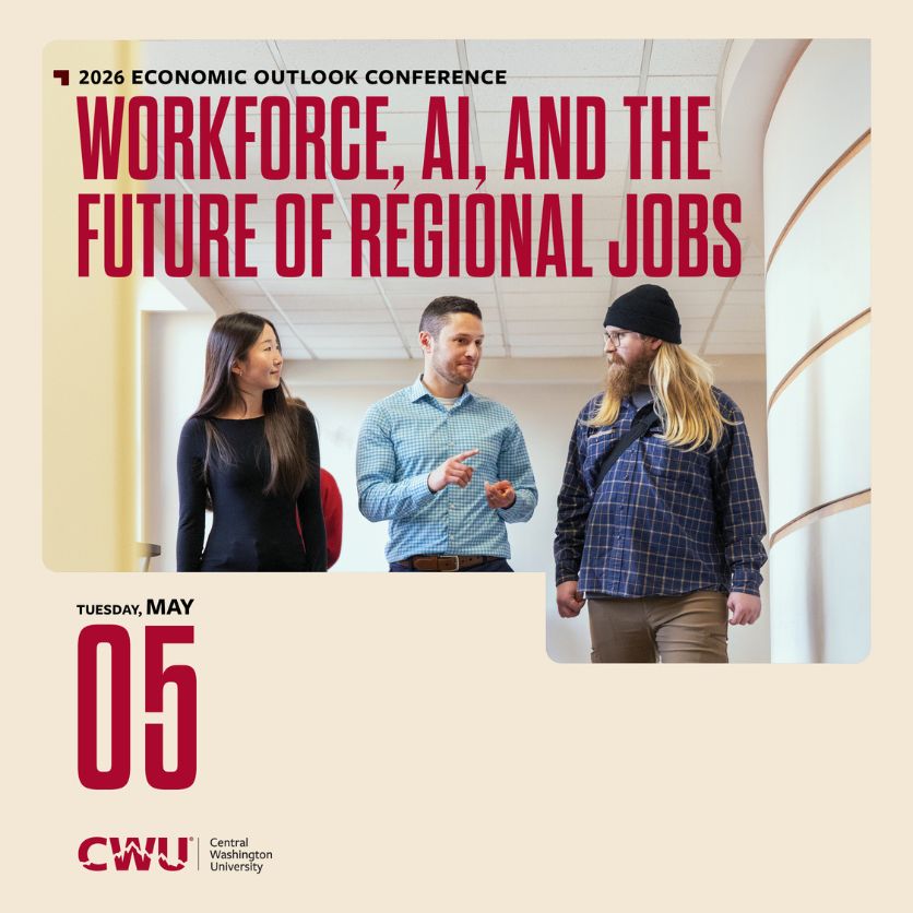 Graphic announcing the Economic Outlook Conference