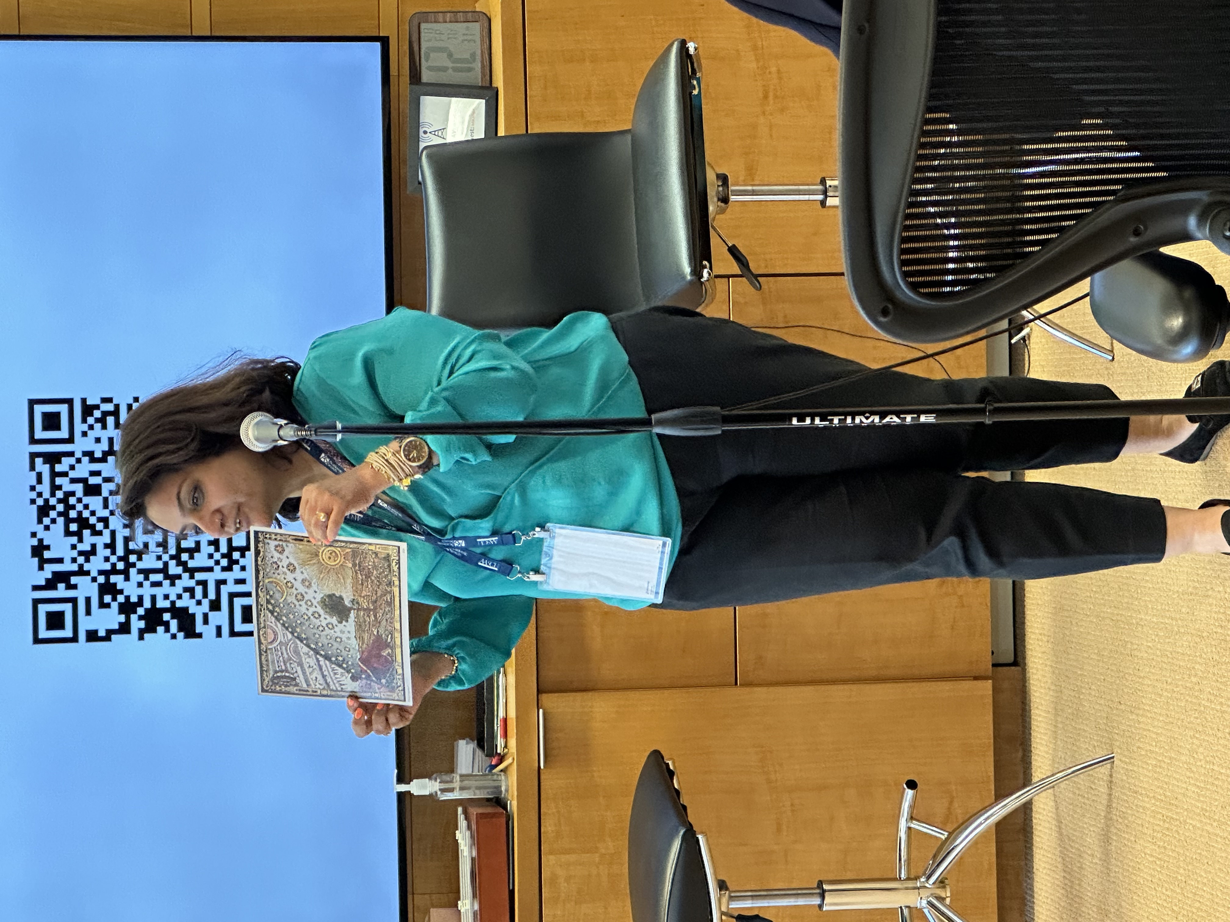 Photo of Faiza Khoja presenting at MLI