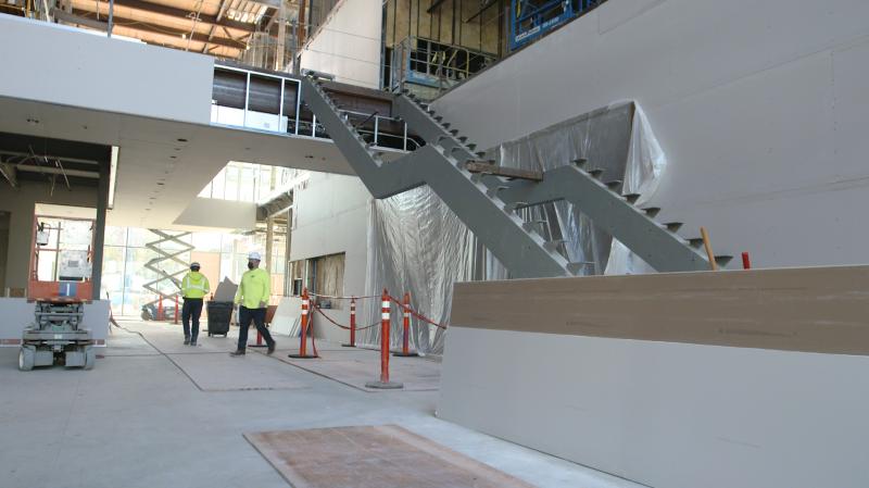 Health sciences building interior photo