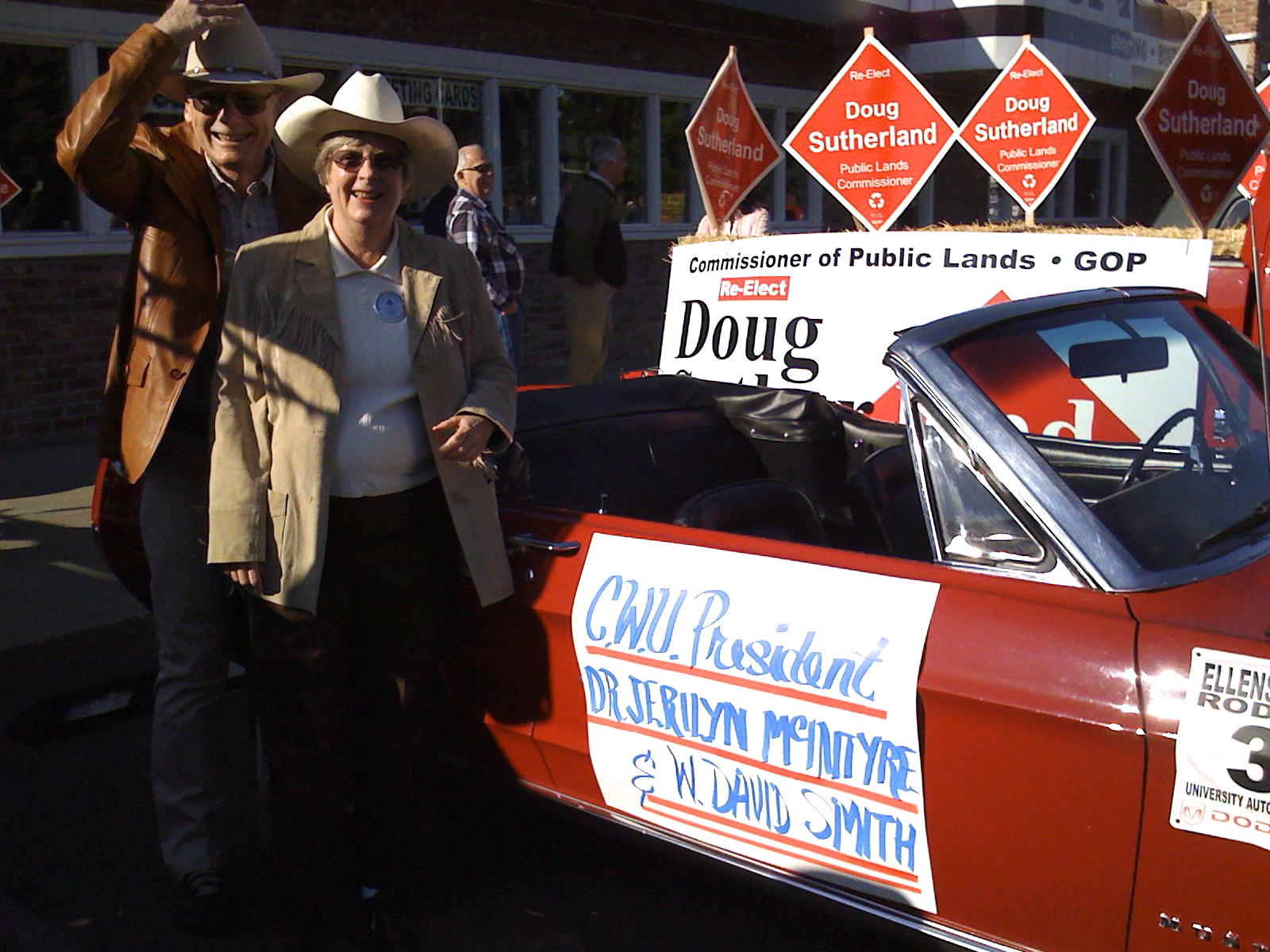 Photo of Jerilyn McIntyre at the Ellensburg Rodeo parade.