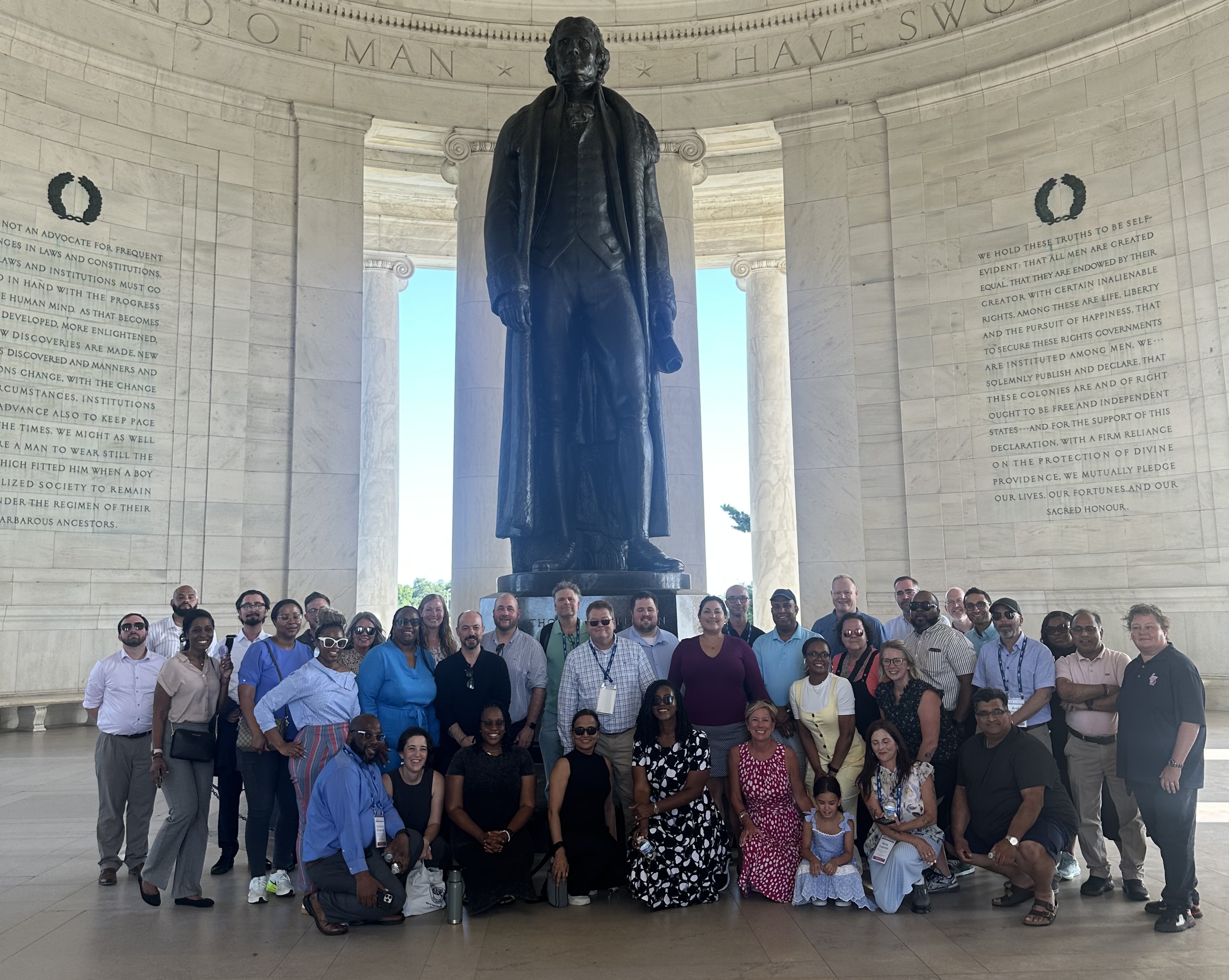 Photo of the ELP cohort in Washington D.C.