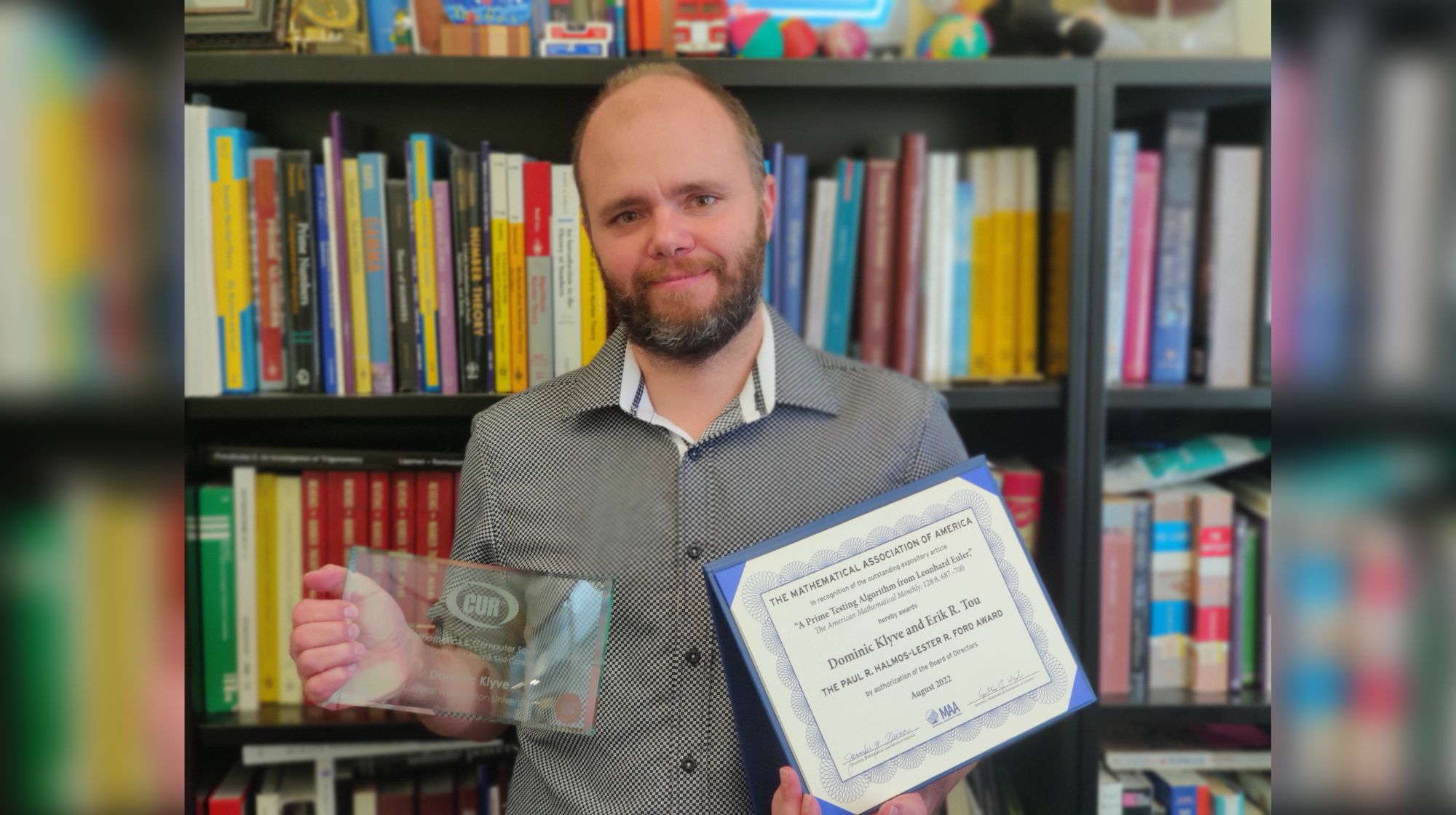 CWU Professor of Mathematics Dominic Klyve