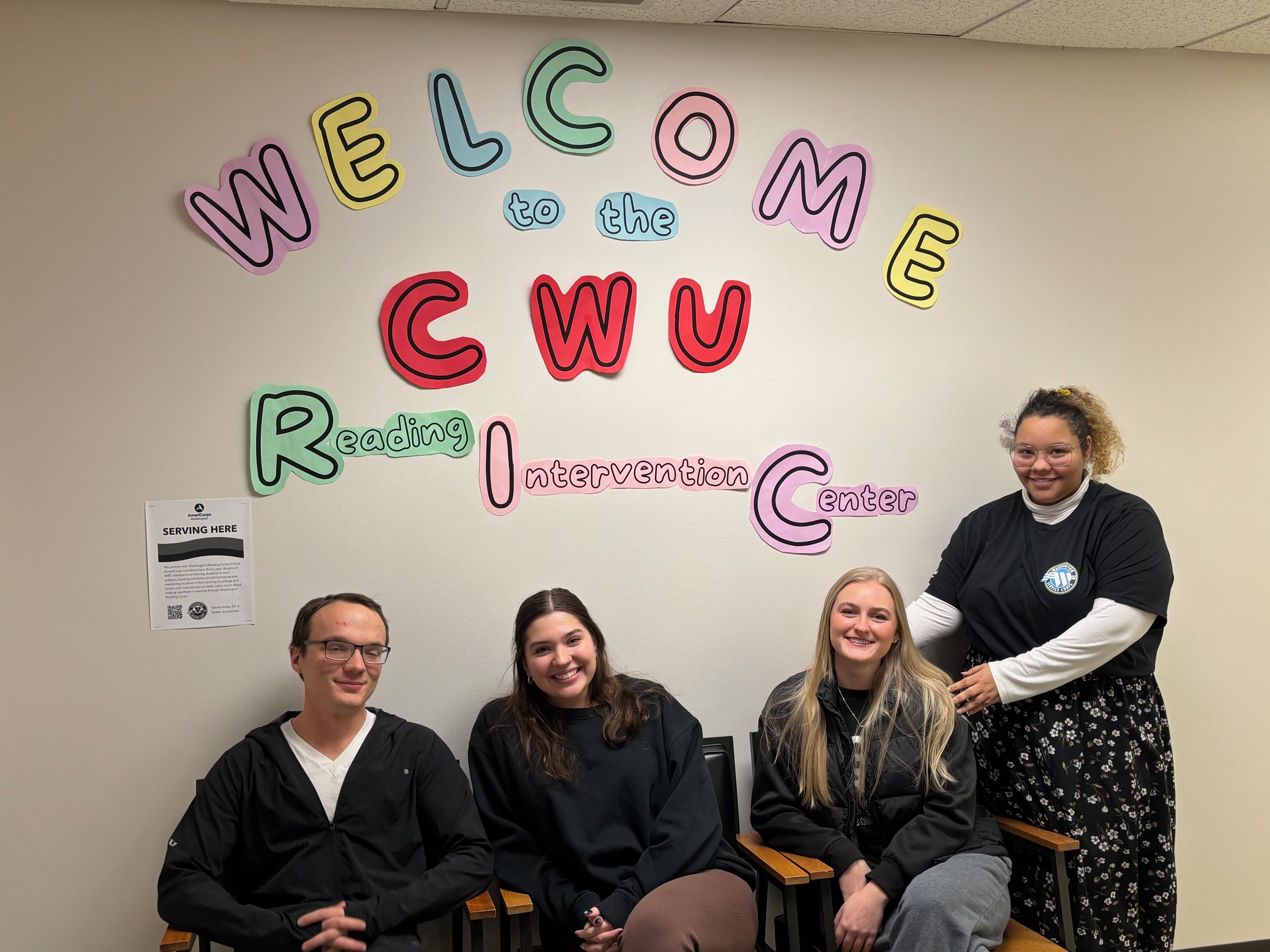 Photo of Reading Intervention Center student staff