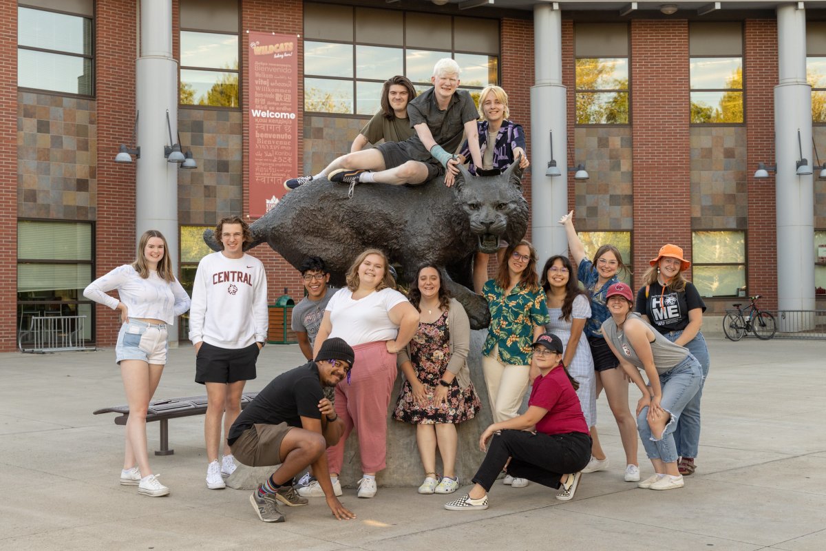 CWU students in front of the SURC