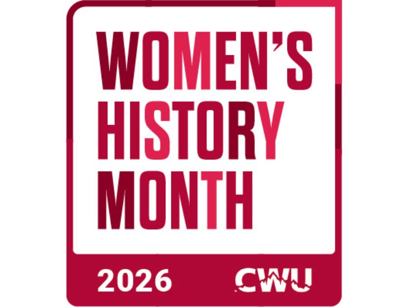 Logo for Women's History Month 2026 at CWU. 