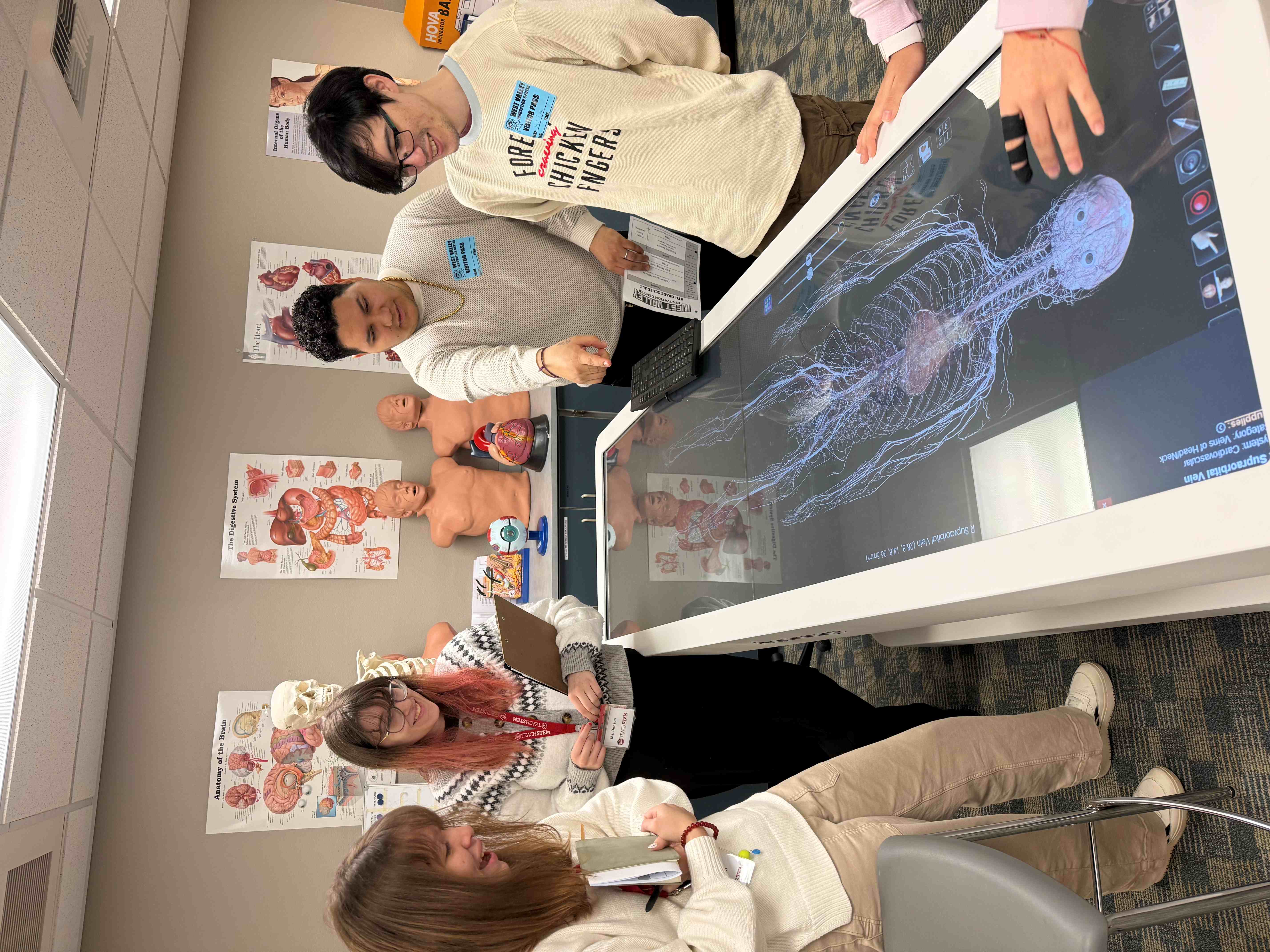 CWU students seeing WVIC's advanced approach to K-12 education through modern technology