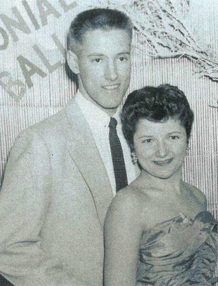 Dale and Mary Jo Comstock attend a formal dance in the 1950s.