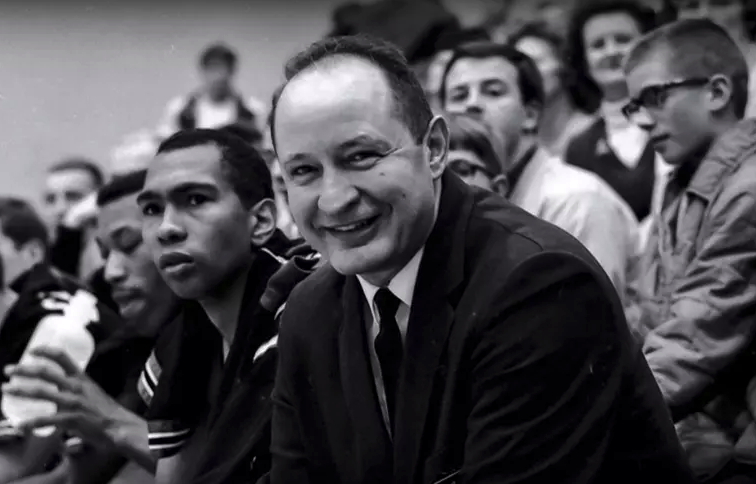 Historical photo of former CWU coach Dean Nicholson