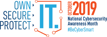 2019 National Cybersecurity Awareness Month logo