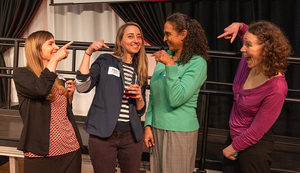 CWU Professor Darci Snowden, second from left, received a 2023 Diversity Award