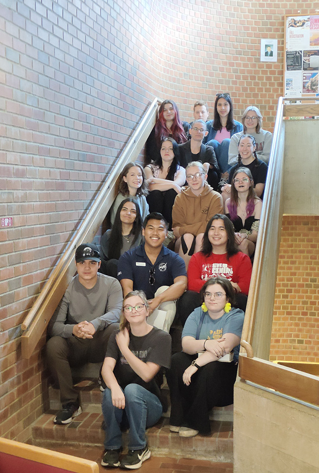 Students and alumni gathered on campus June 5 for a special Farewell to Farrell event.