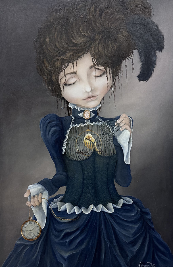 Christine Dunlap: “Let Go” oil on canvas
