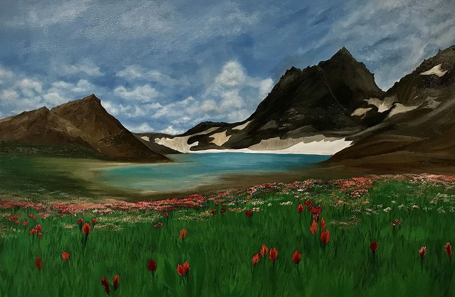 Grace Goetz: “Broken Top” oil on canvas