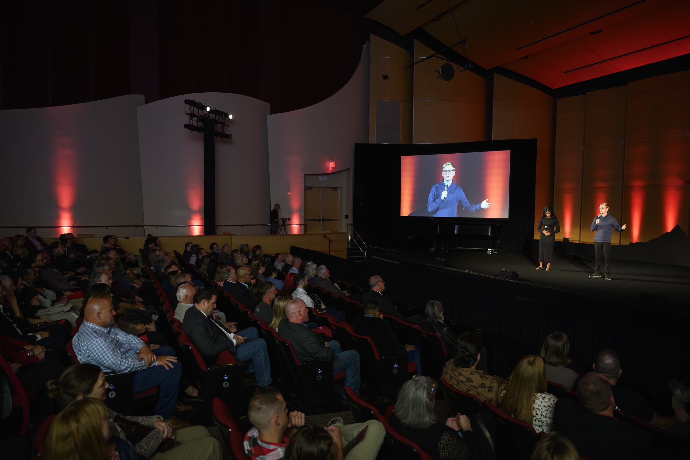 Judah Tadema speaks to the audience at the Futures Campaign launch.