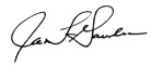 President James L. Gaudino's signature