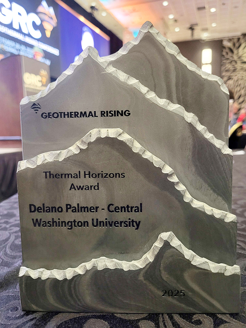 The Thermal Horizons Award CWU received in October
