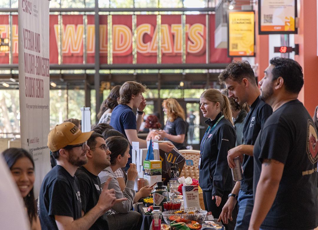 CWU students and staff gather in the SURC corridor on April 23