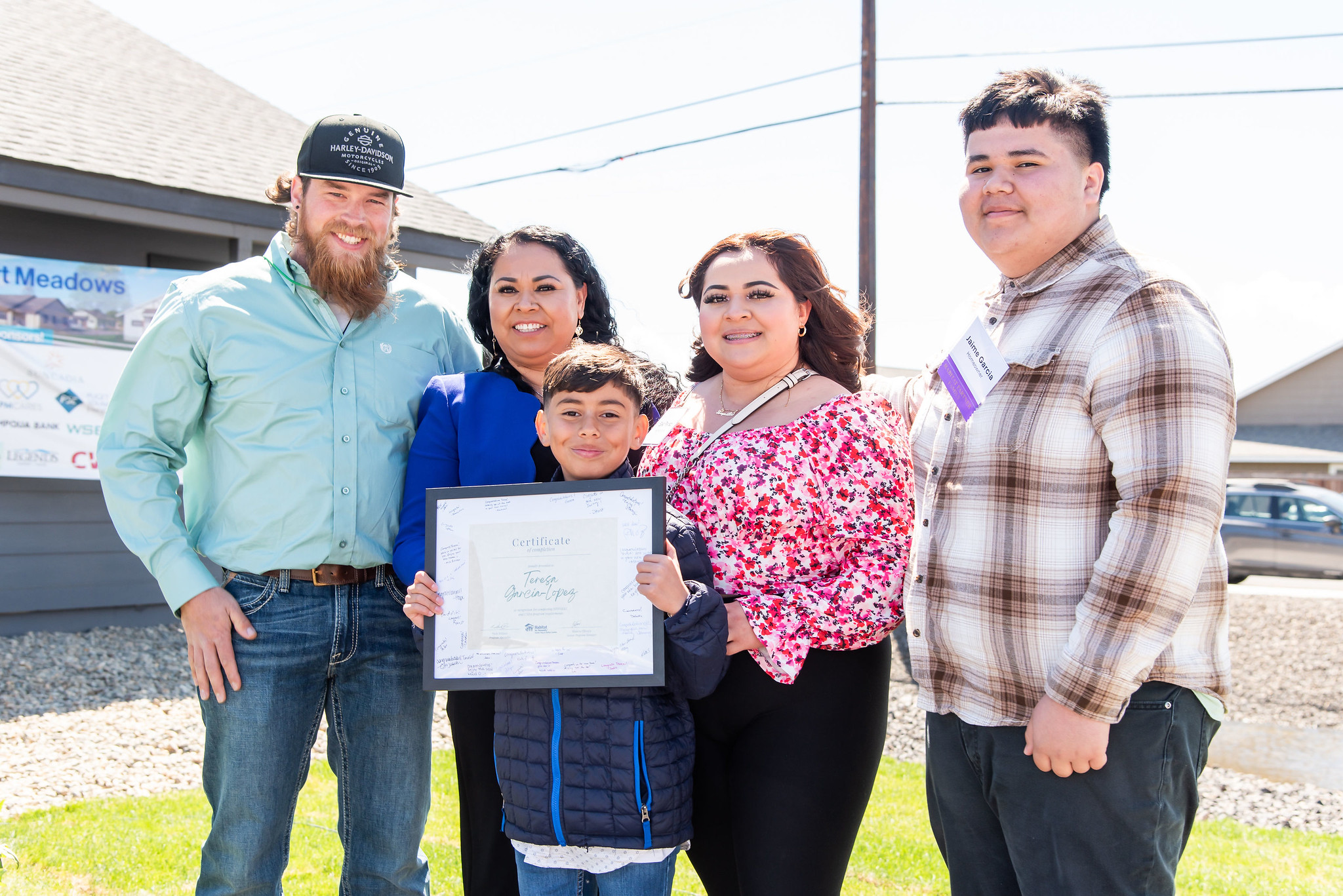 A new Habitat for Humanity homeowner