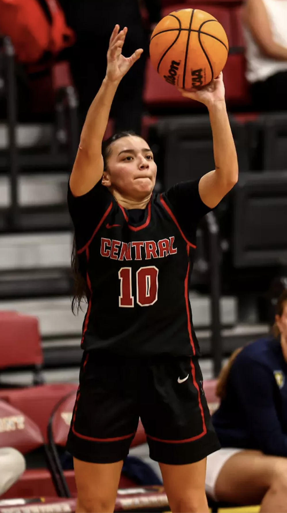 Sunny Huerta goes up for a shot