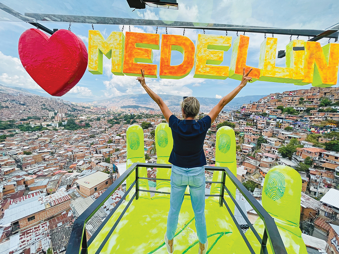 CWU Spanish Professor Dr. Nathalie Kasselis has grown to love the city of Medellin, Colombia.  