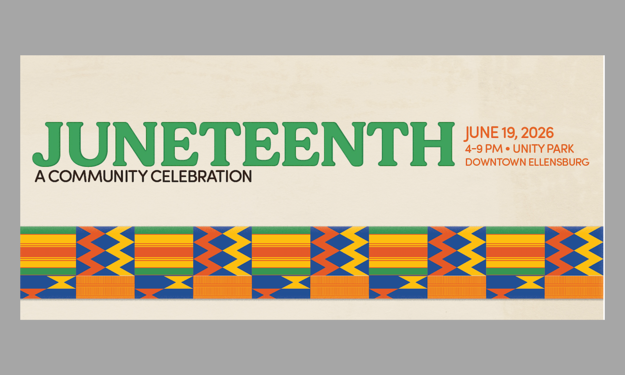 Juneteenth event graphic