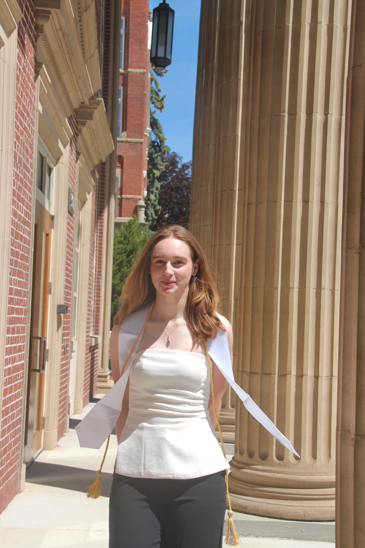 Kaelan Kavanaugh graduated with two degrees earlier this month and will remain at CWU in the fall for the first of her graduate school programs.
